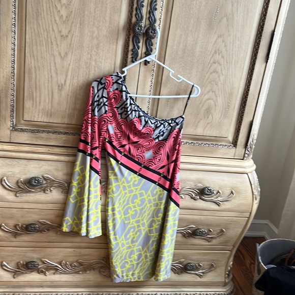 New By Anthropologie Halter V-Neck Fit & Flare Midi Dress Size S